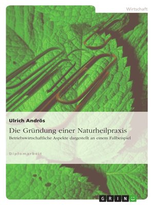 cover image of Die Gründung einer Naturheilpraxis